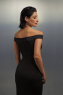 Bandeau dress, black