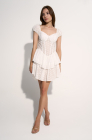 Corset dress, white lace