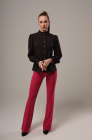  Flared trousers, fuchsia