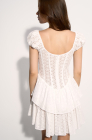 Corset dress, white lace