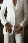 Fitted jacket, milk white