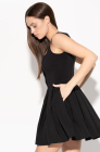 Office strap dress, black