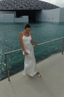 Slip dress, white