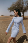 Dress, sky-blue