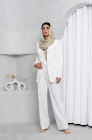 Palazzo trousers, milk white
