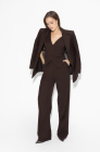 Palazzo trousers, dark chocolate
