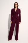 Corset blazer, deep cherry