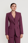 Fitted jacket, plum