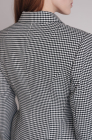 Double-breasted blazer dress, houndstooth