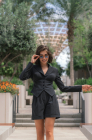 Corset blazer, dark grey