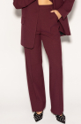 Palazzo trousers, deep cherry