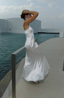 Slip dress, white