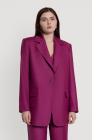 Oversized jacket, berry