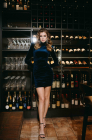 Velvet dress, blue