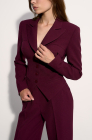 Corset blazer, deep cherry