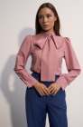 Bow detail blouse, powder