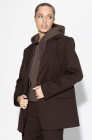 Oversized jacket, dark chocolate