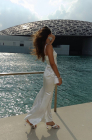 Slip dress, white