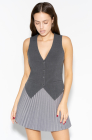 Fitted waistcoat, grey