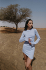 Dress, sky-blue