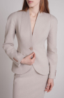 Semi-raglan tailored blazer, powder