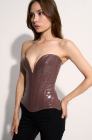 Patent corset, coffee