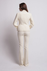 Flared trousers, cream