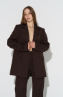 Oversized jacket, dark chocolate