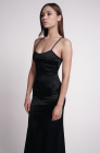 Slip dress, black