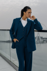 Oversized jacket, blue