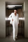 Palazzo trousers, milk white