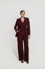 Fitted waistcoat, burgundy