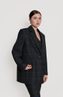 Oversized jacket, smoke blue