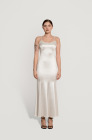 Slip dress, white