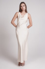 Backless dress, ivory