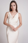 Backless dress, ivory