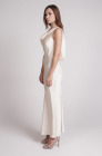 Backless dress, ivory