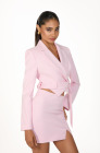 Slit skirt, pink