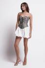 Balloon skirt, white