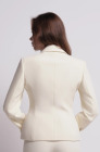 Tailored "Hourglass" jacket, cream