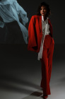Oversized jacket, red