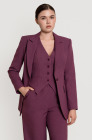 Fitted jacket, plum