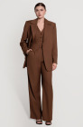Fitted waistcoat, walnut brown