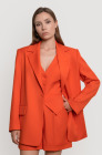 Fitted waistcoat, orange