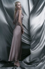 Backless dress, powder