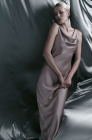 Backless dress, powder