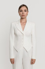 Corset blazer, milk white