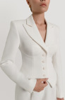 Corset blazer, milk white