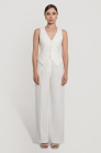 Palazzo trousers, milk white