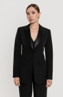 Tuxedo with satin lapels, black